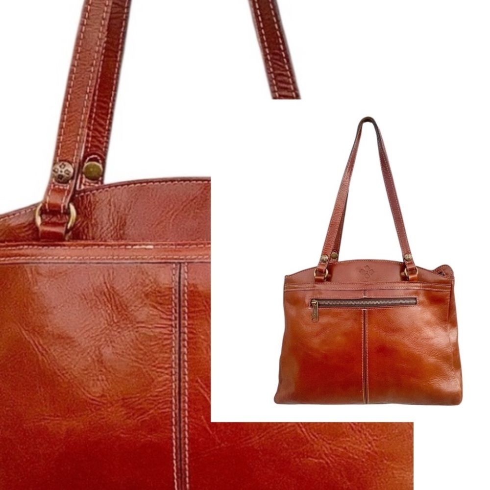 Patricia Nash Rich Brown Leather Shoulder Bag - Picture 2 of 11